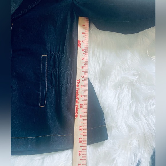 Joan Rivers Sz XS Dark Denim Cuffed 3/4 Sleeve Women’s Jacket - Picture 6 of 9
